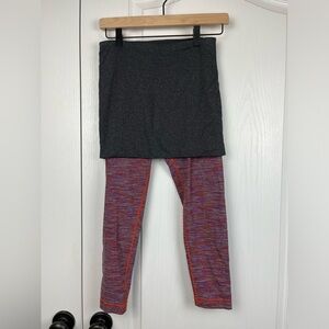 Lululemon Yin To You Skirt Legging Size 4 tennis dance yoga athleisure modest